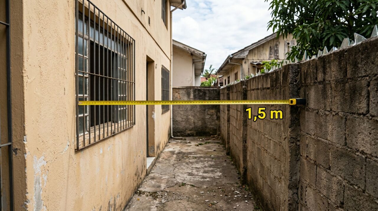 Família reforma sobrado, abre varanda e novas janelas e ao vizinho iniciar uma obra, descobre que as aberturas ficaram perto demais da divisa, vizinho percebe e caso vai parar na justiça alegando falta de privacidade