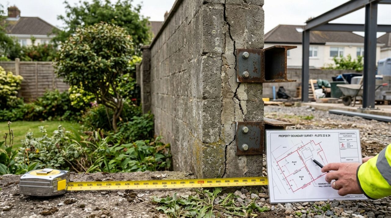 Homem viaja por uma semana, ao chegar em casa, descobre que o vizinho utilizou seu muro como parte da reforma da nova casa e exige que toda a obra seja desfeita ou receba indenização
