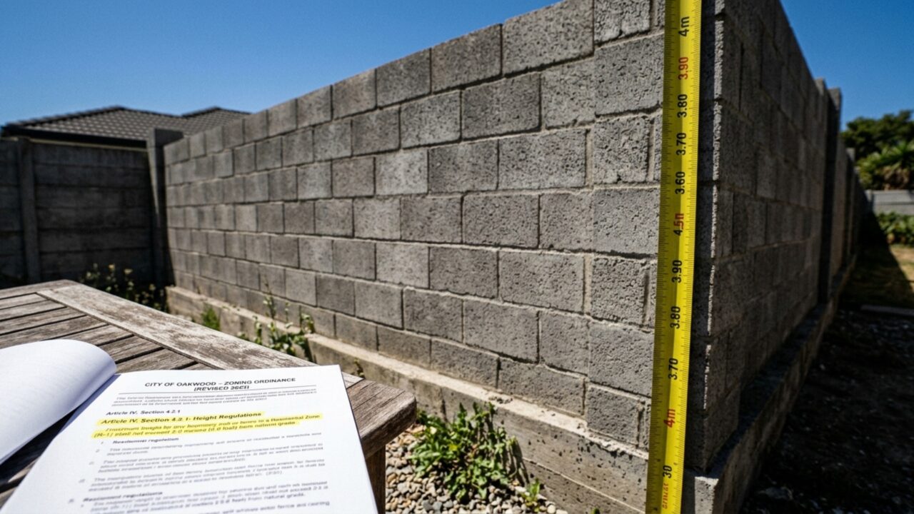 Morador constrói muro de quatro metros para ganhar privacidade e família ao lado afirma que quartos ficaram sem ventilação e luz solar