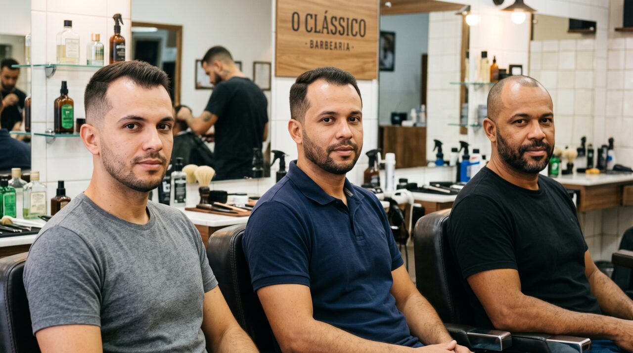 Homens com entradas podem deixar o cabelo visualmente muito mais cheio escolhendo estes tipos de corte em vez de raspar as laterais demais