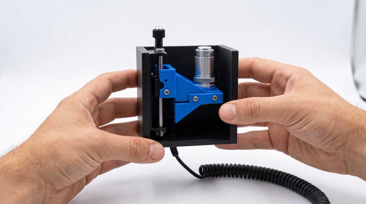 Microscópio de baixo custo desenvolvido por brasileiro na PUC-Campinas é apresentado na Europa