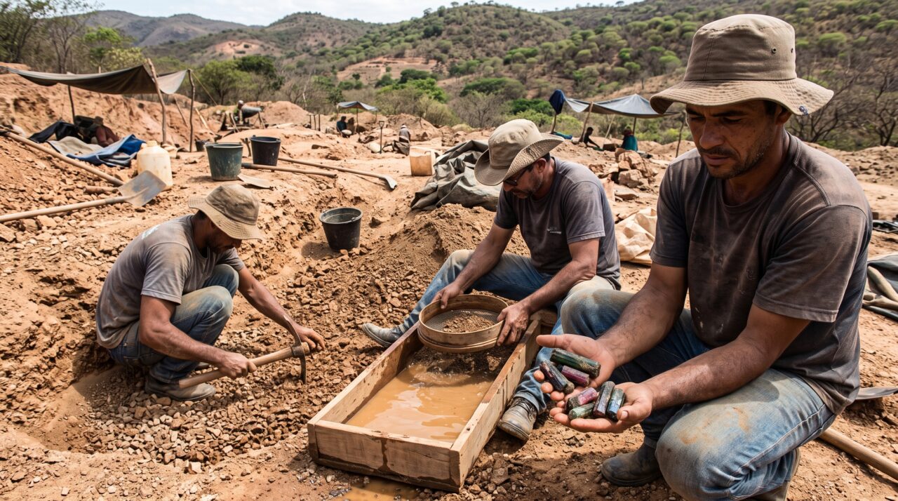 A riqueza geológica do Vale do Jequitinhonha e a abundância de pedras preciosas como a turmalina.