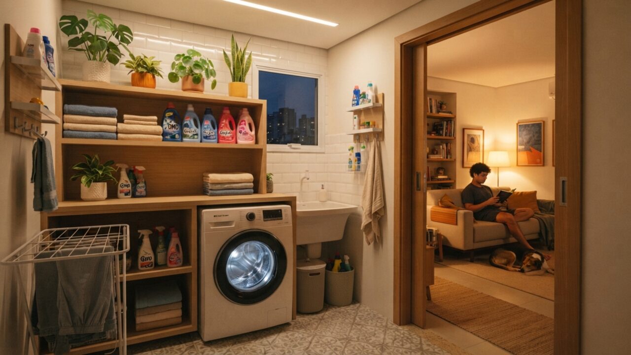 O fim da lavadora barulhenta: nova máquina com motor magnético e suspensão a ar lava roupas em silêncio absoluto e vira desejo de consumo nos apartamentos
