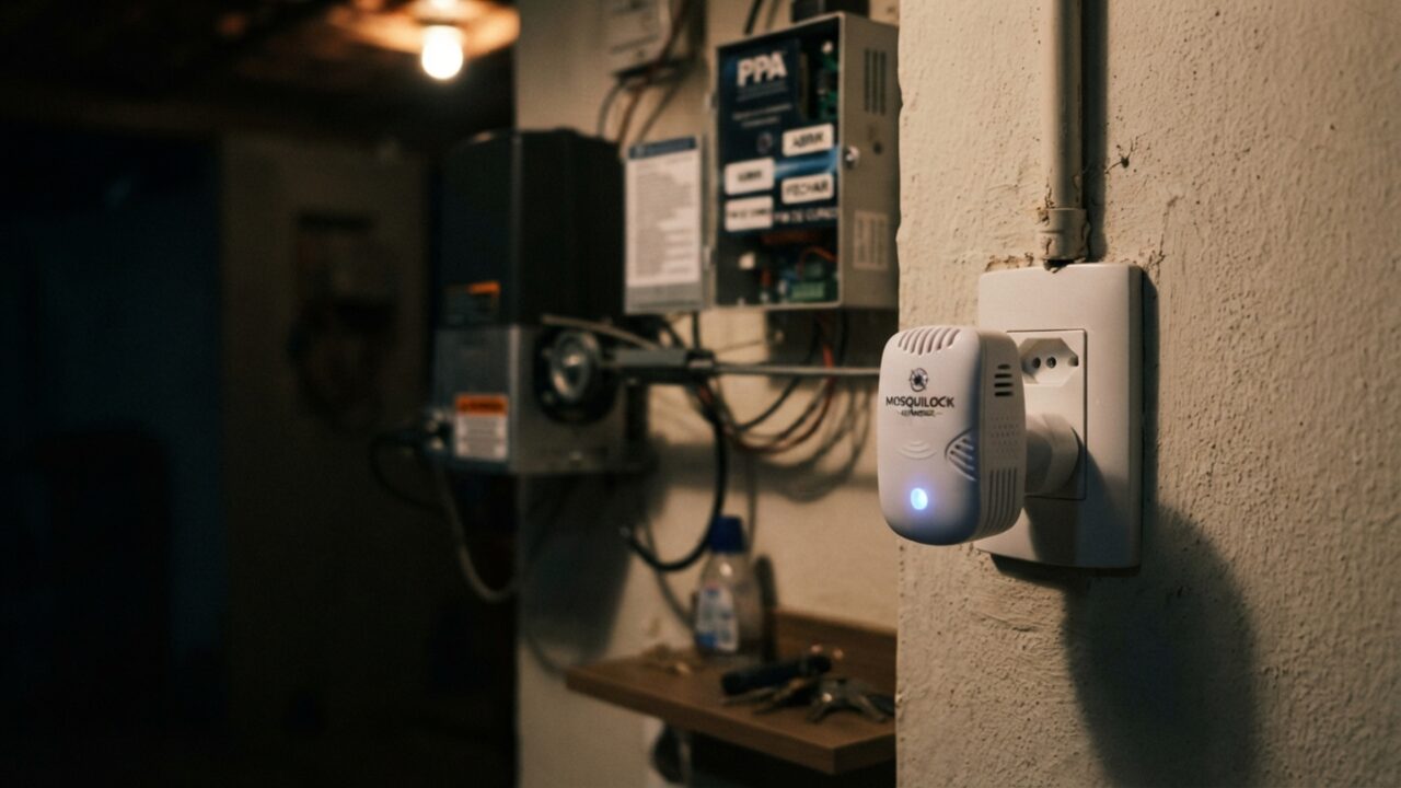 Dispositivo ultrassônico contra pernilongos causa interferência severa em portão eletrônico da garagem, que abre sozinho de madrugada, e expõe falha na frequência de rádio
