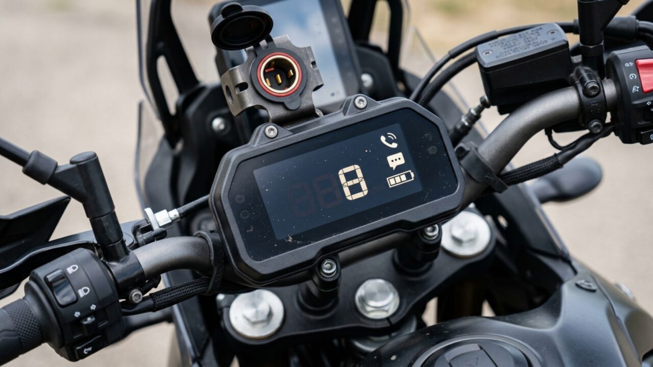 Trail de 250 cc mostra chamadas no painel, leva tomada de 12 V e usa um projetor de LED para farol alto e baixo