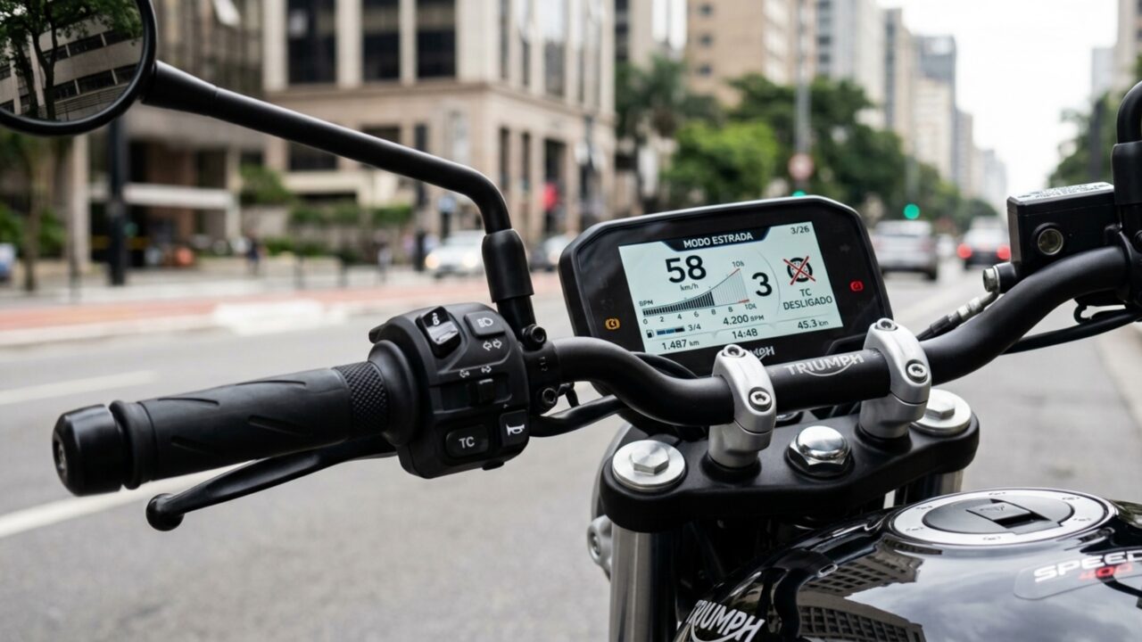 Triumph coloca impressionantes 40 cv em moto de R$ 29.990 com motor de 400 cc e controle eletrônico do acelerador