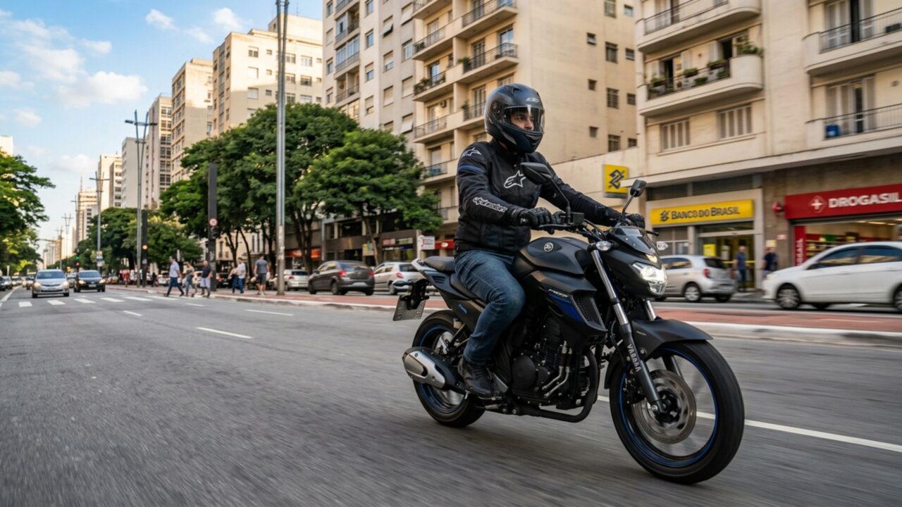 ABS nas duas rodas, motor de 250 cilindradas, conexão com celular e garantia de quatro anos formam pacote de R$ 25.290