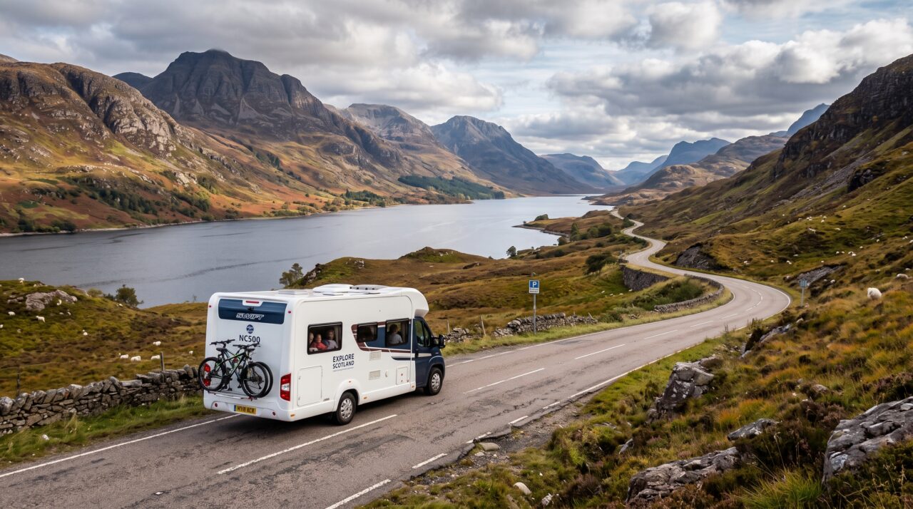 Este casal mostra a realidade de como é viver na estrada em um Motorhome pela Escócia e todos os prós e contras
