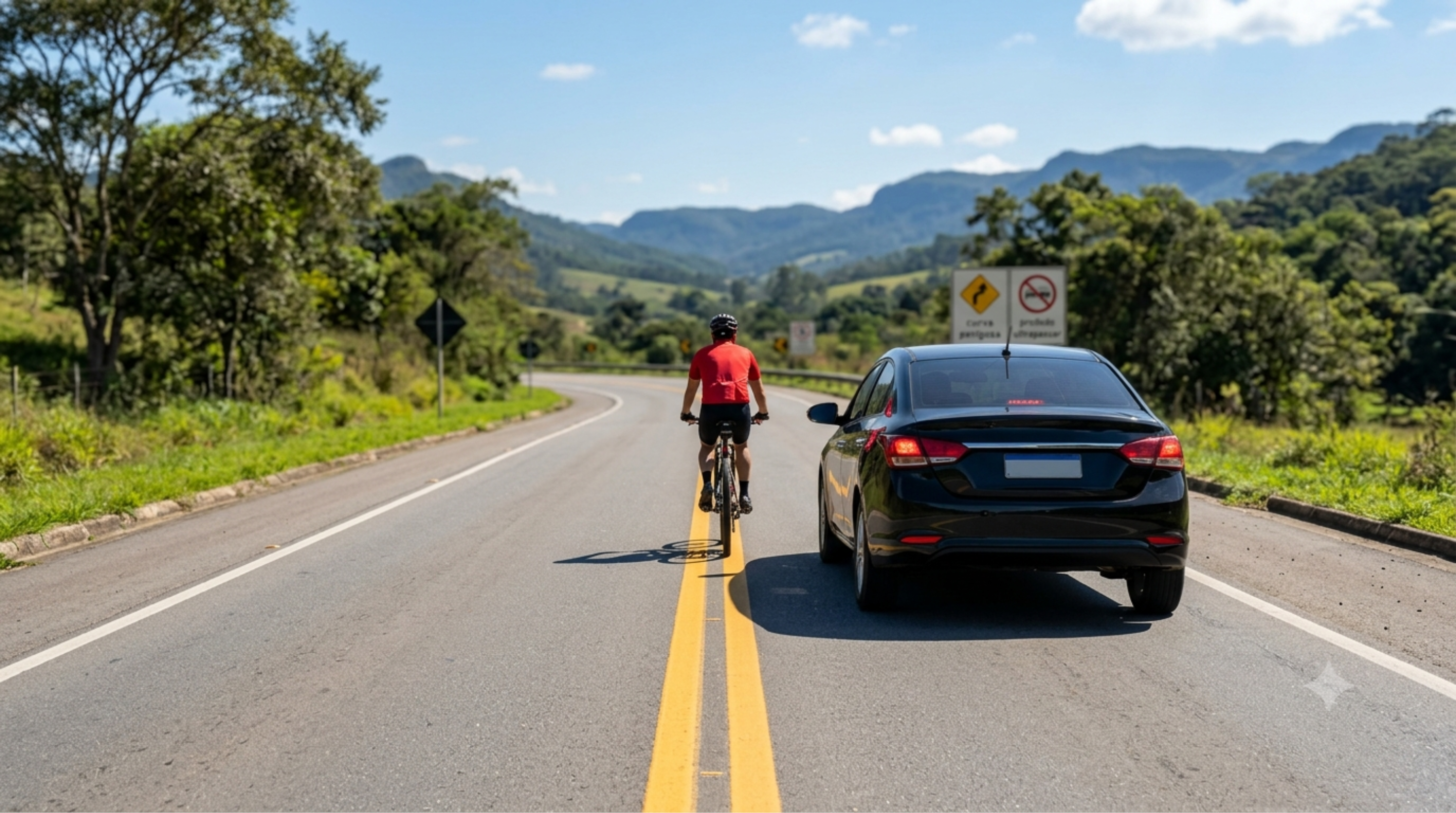 Motorista pode ultrapassar ciclista na faixa contínua? O CTB dá uma resposta clara