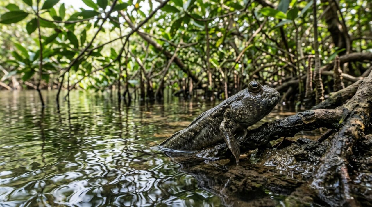 O peixe que transforma água em um projétil e acerta insetos escondidos até 3 metros acima da superfície