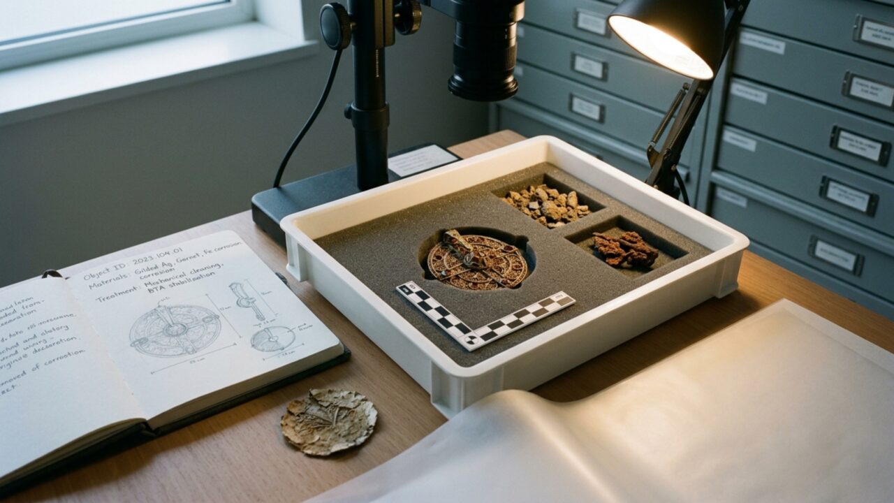 Broche de ouro de 1.500 anos surge em campo dinamarquês