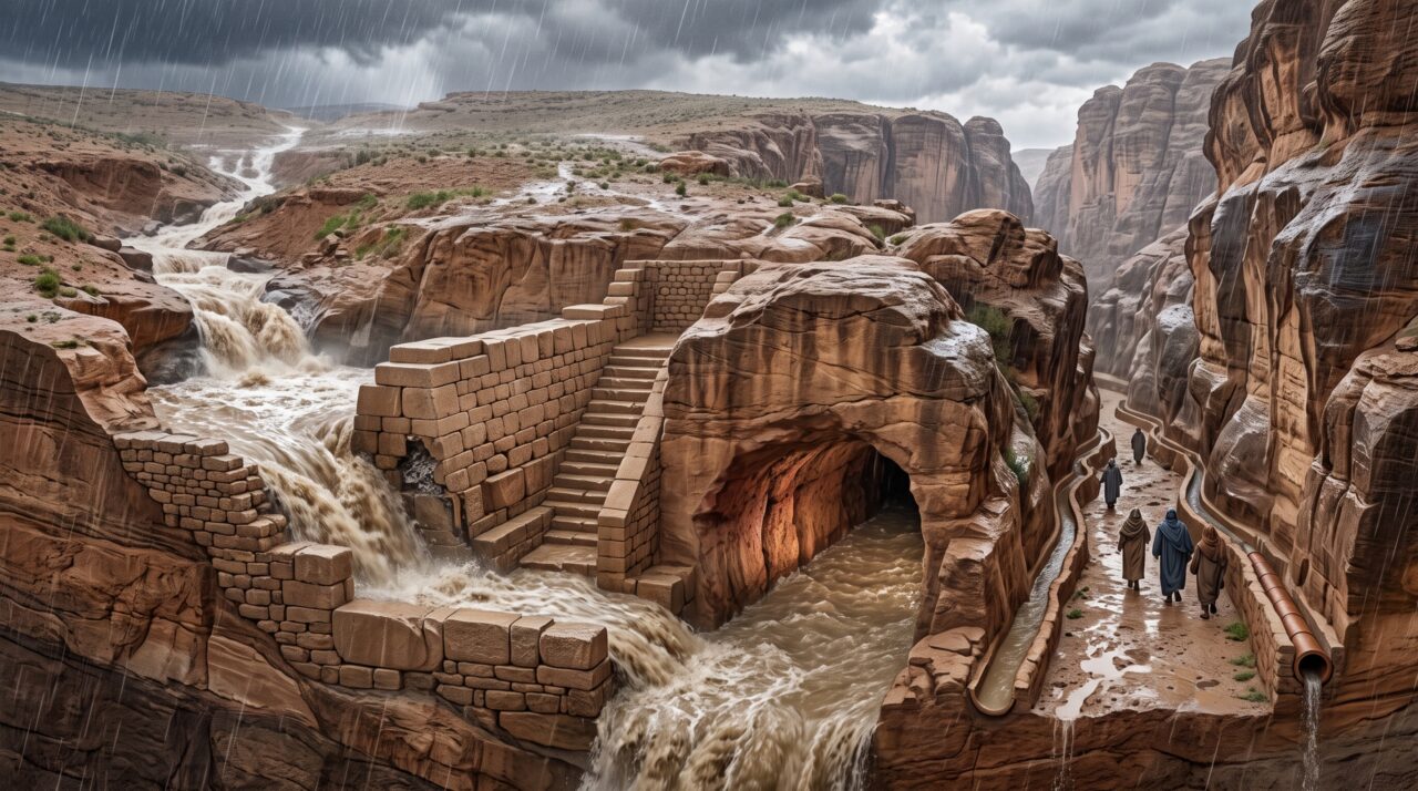 Uma cidade esculpida no deserto criou canais, túneis e barragens para sobreviver onde a chuva chegava de forma irregular