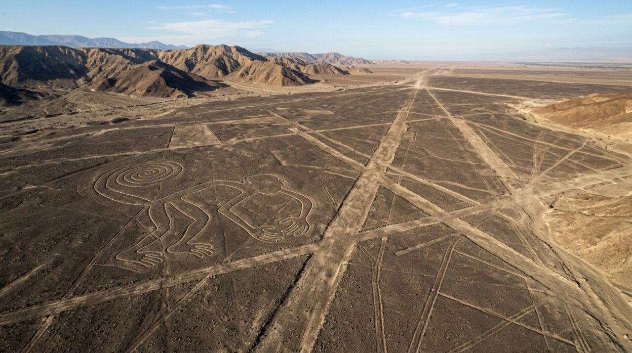 As linhas misteriosas desenhadas no deserto que atravessam quilômetros e revelam seus desenhos apenas quando vistas do alto