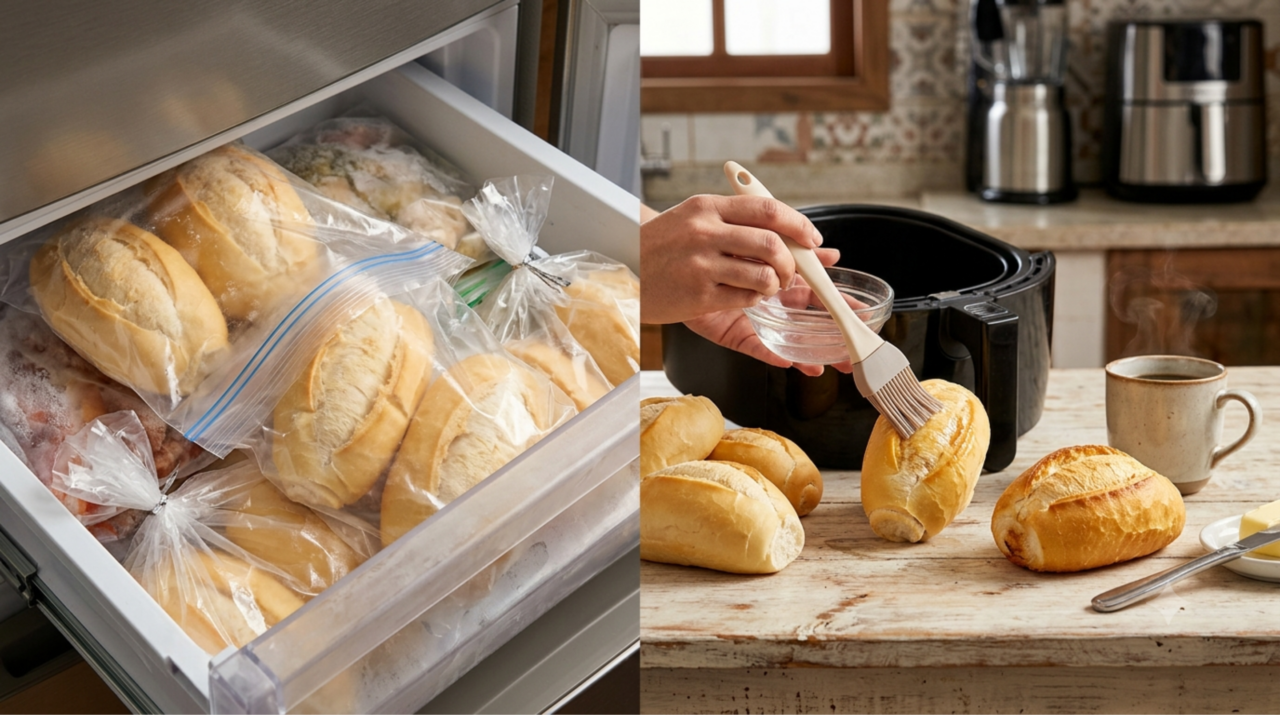 Nem no micro-ondas, nem dentro do forno o melhor lugar para guardar o pão francês para que ele dure mais e sempre fique fresquinho para o café da manhã