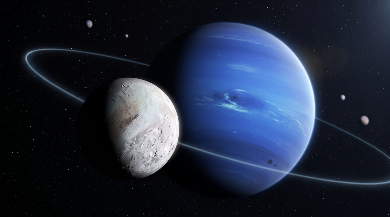 Órbita retrógrada de Tritão indica captura pelo planeta Netuno.