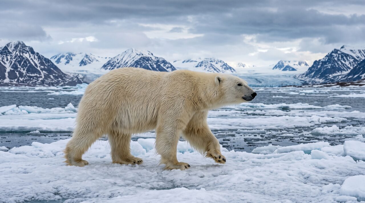 Na Noruega, um turista é multado em mais de 5.000 dólares por despertar um urso polar com uma sirene marítima