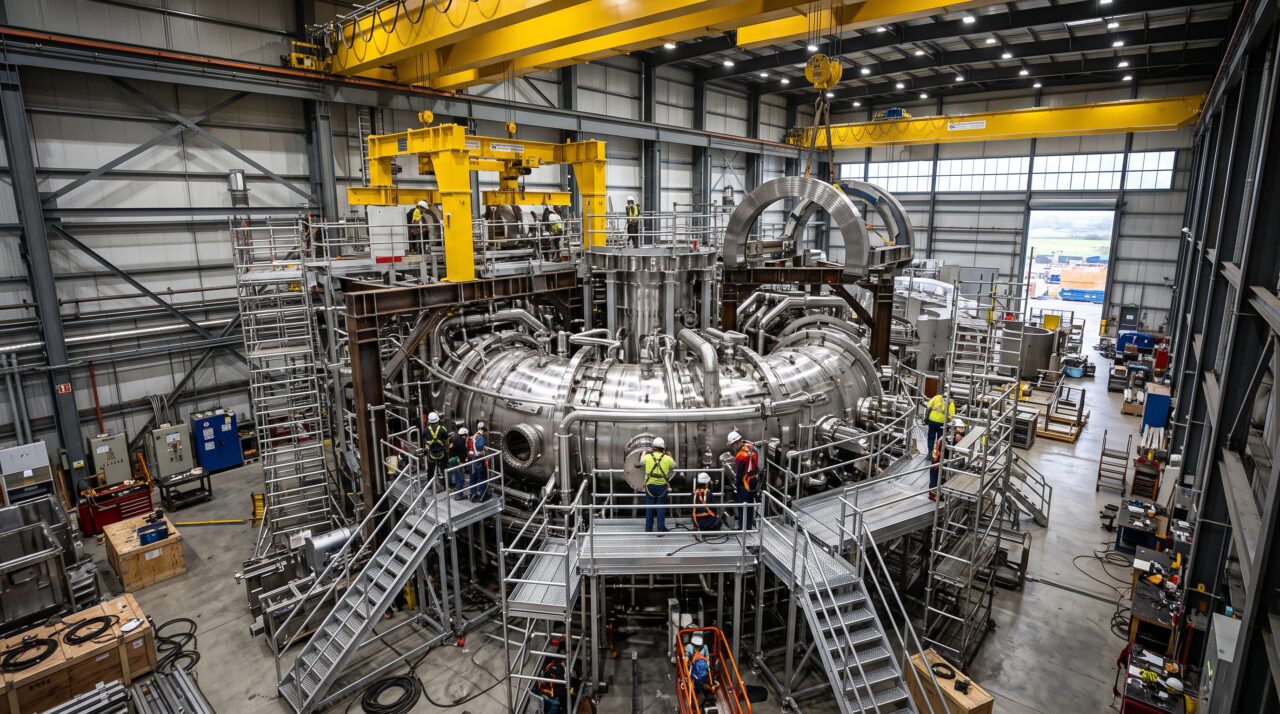 O progresso e os desafios da construção do reator de fusão nuclear ITER.