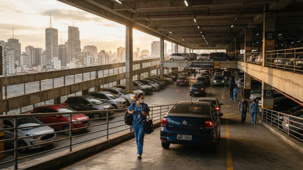 Funcionária de estacionamento percebe que o mesmo carro permanece na última vaga todas as noites, mas nunca vê ninguém chegando ou saindo, até que uma manhã encontra um bilhete preso ao volante