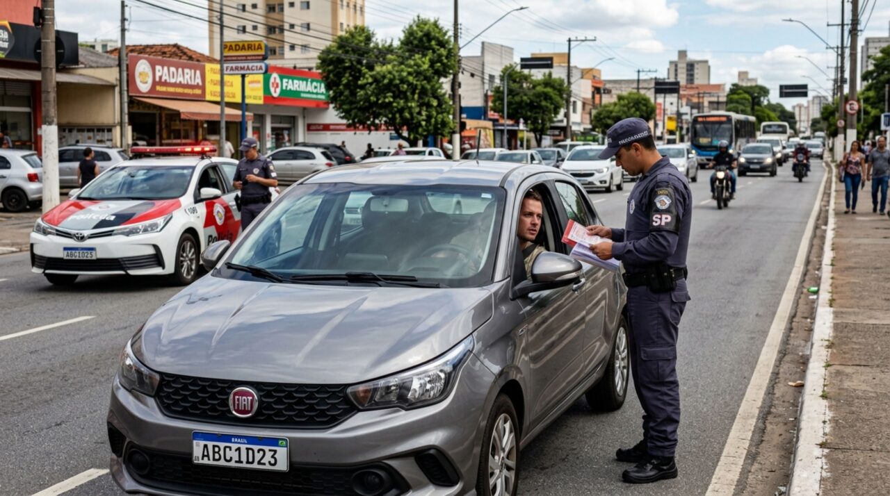 Mulher empresta carro para marido com CNH suspensa ir ao supermercado, veículo é parado em blitz e proprietária recebe multa gravíssima e pode responder por crime de trânsito
