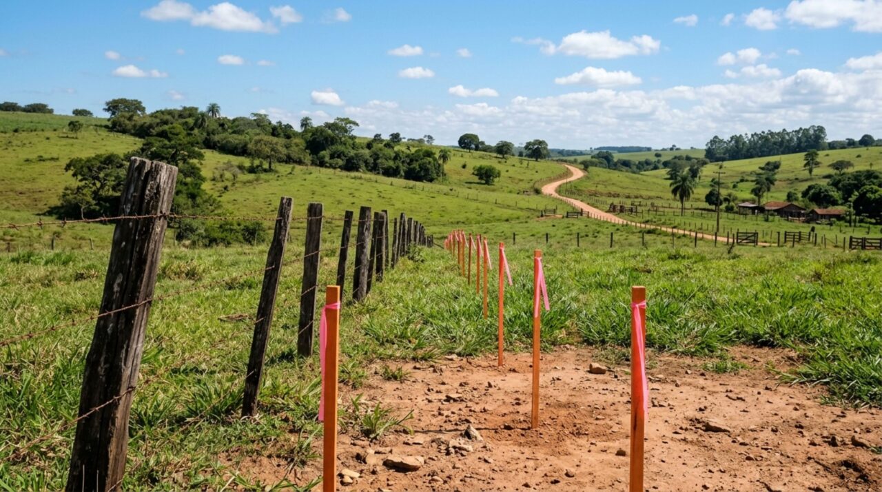 Casal compra sítio acreditando ter determinada área, instala cercas e estruturas e no limite do terreno e descobre divergência na divisa da propriedade