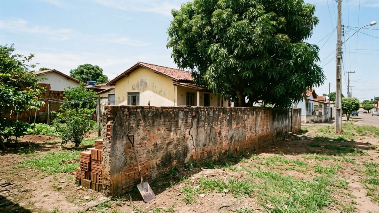 Casal compra casa com quintal amplo, começa a construir edícula e descobre que parte do terreno pertence oficialmente ao vizinho