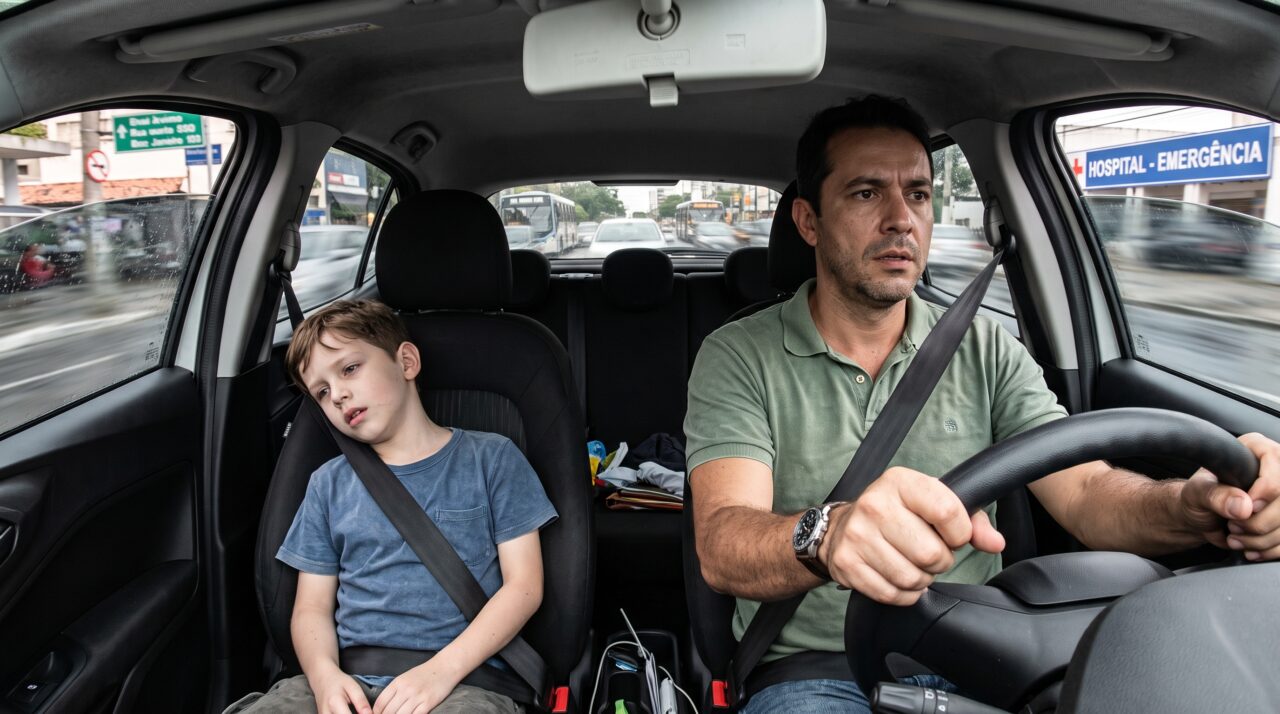 Pai excede limite de velocidade da via para levar filho ao hospital, é flagrado por radar e tenta recorrer da multa alegando estado de necessidade