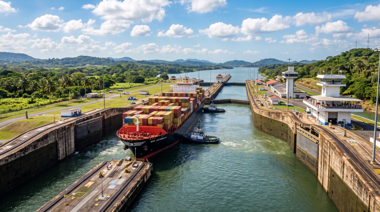 A construção, história e impactos do Canal do Panamá no comércio global.