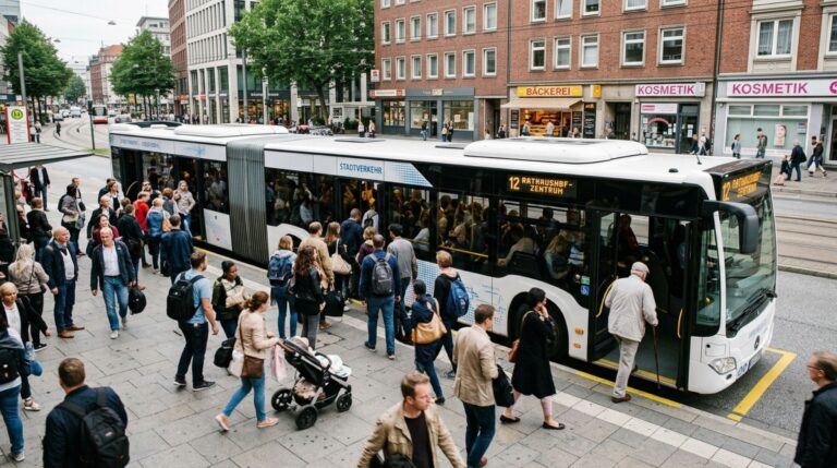 O CapaCity L combina piso baixo, suspensão pneumática e função kneeling para reduzir a diferença de altura entre a calçada e o interior do ônibus