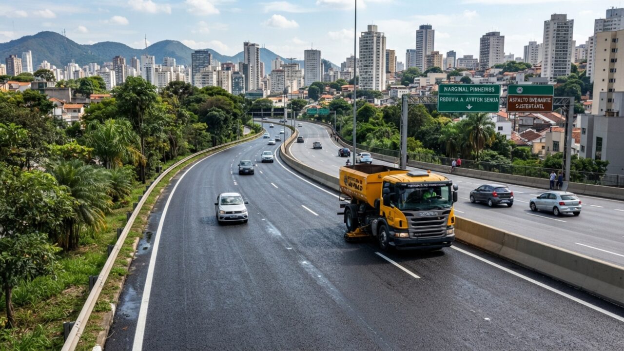 Asfalto autorregenerável com bactérias que fecham buracos sozinhas com a água da chuva começa a ser testado em rodovia de São Paulo