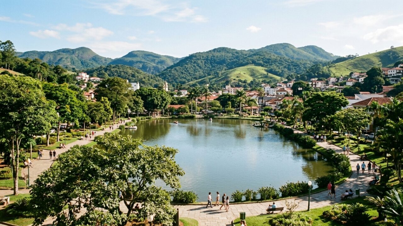 Cidade paulista que nasceu ao redor de fontes de água quente virou refúgio entre montanhas com balneários, praças e clima tranquilo para descansar longe da capital
