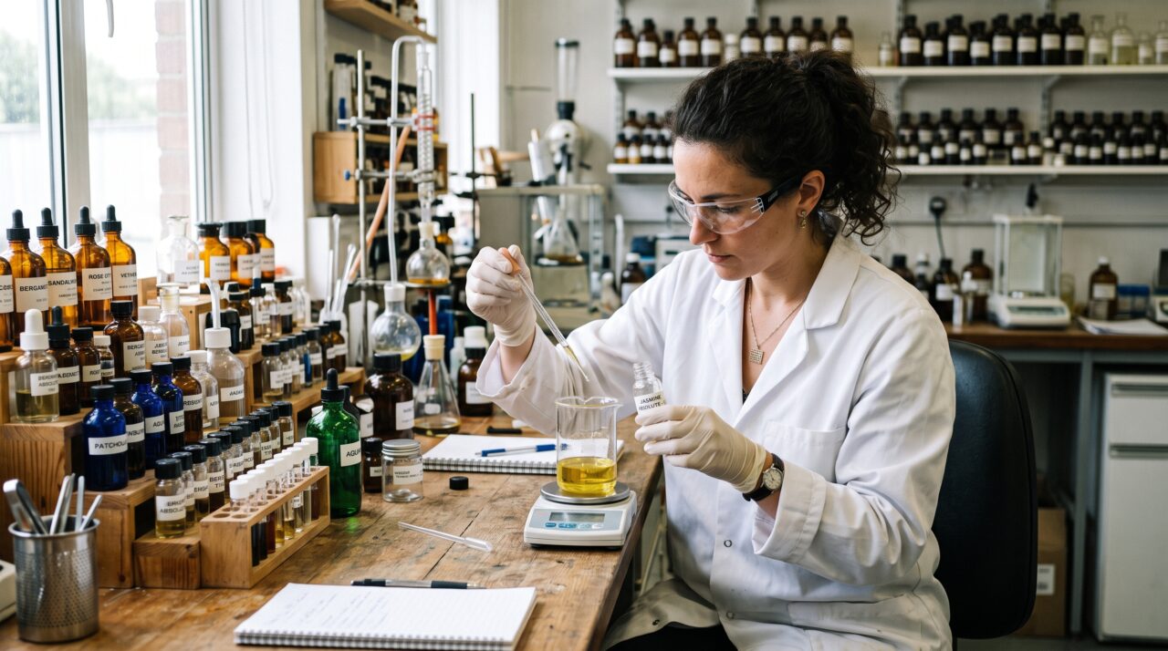 A carreira, os salários e a rotina de trabalho de um Perfumista Master no mercado de luxo.