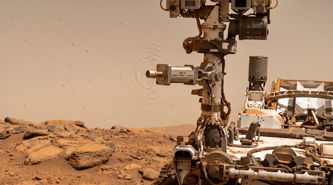 Gravações da Perseverance revelam que sons graves e agudos viajam a velocidades diferentes na fina atmosfera de Marte, um efeito que não existe na Terra