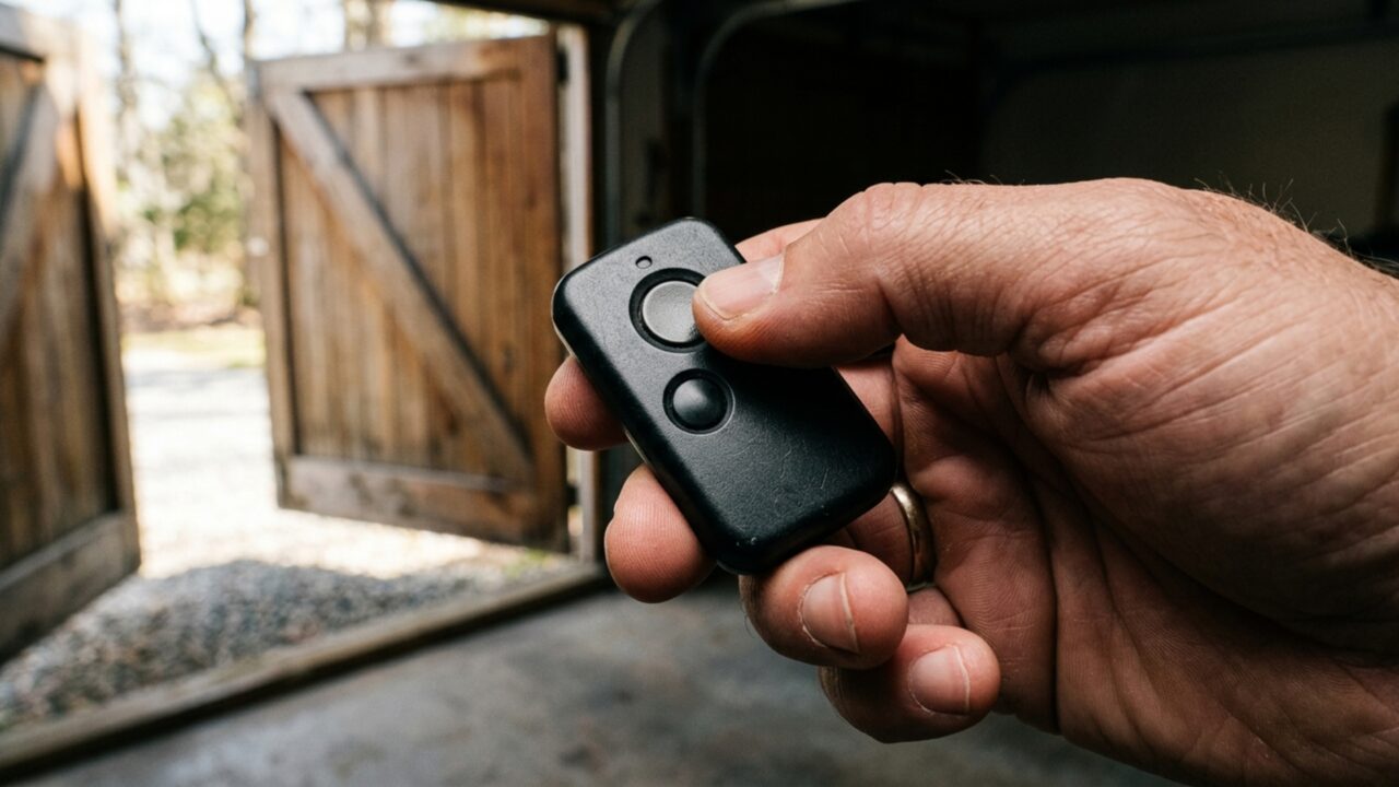Família acorda com o portão da garagem aberto e descobre que controle remoto do vizinho também aciona seu equipamento