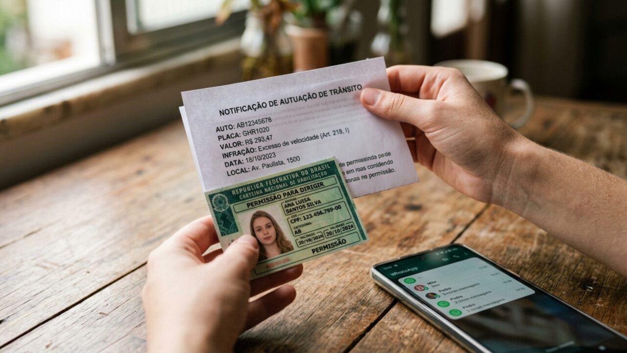 Pai coloca carro no nome do filho que ainda possui CNH provisória e uma infração sem motorista identificado ameaça a carteira definitiva do jovem