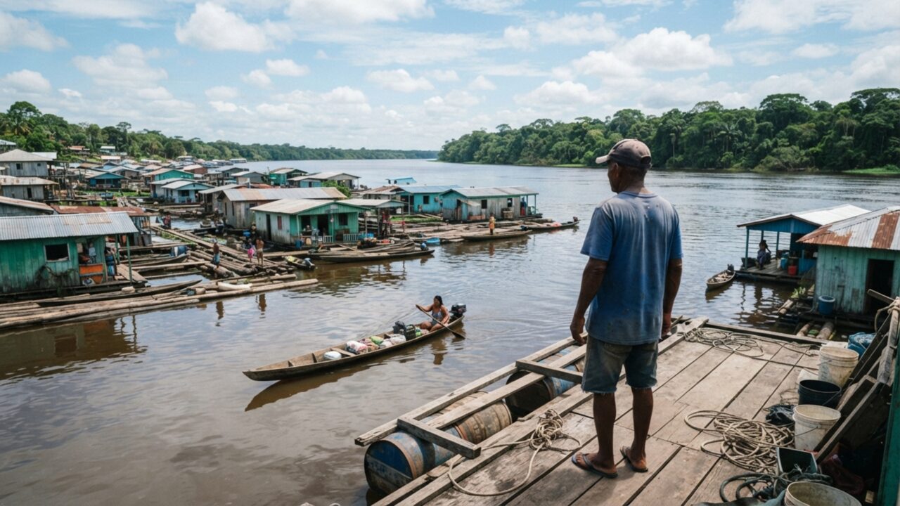 A vila isolada na Amazônia que constrói casas flutuantes indestrutíveis usando uma técnica ancestral esquecida pela engenharia moderna
