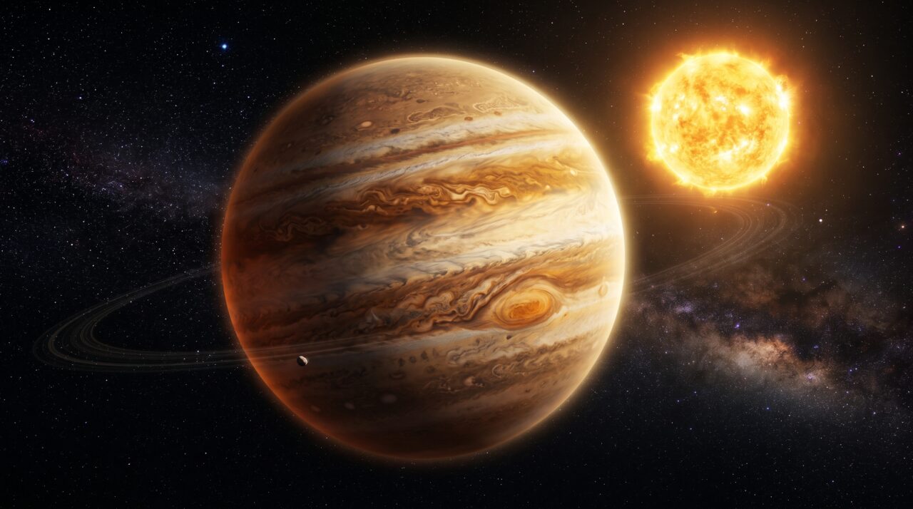 Um gigante gasoso situado a 520 anos-luz de distância apresenta um movimento atmosférico equatorial que se aproxima de 33.000 quilômetros por hora