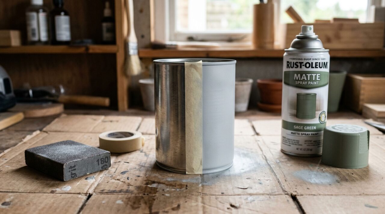 Como eu transformei latas de leite em pó em cachepôs modernos para decorar a varanda com uma aparência de loja de design