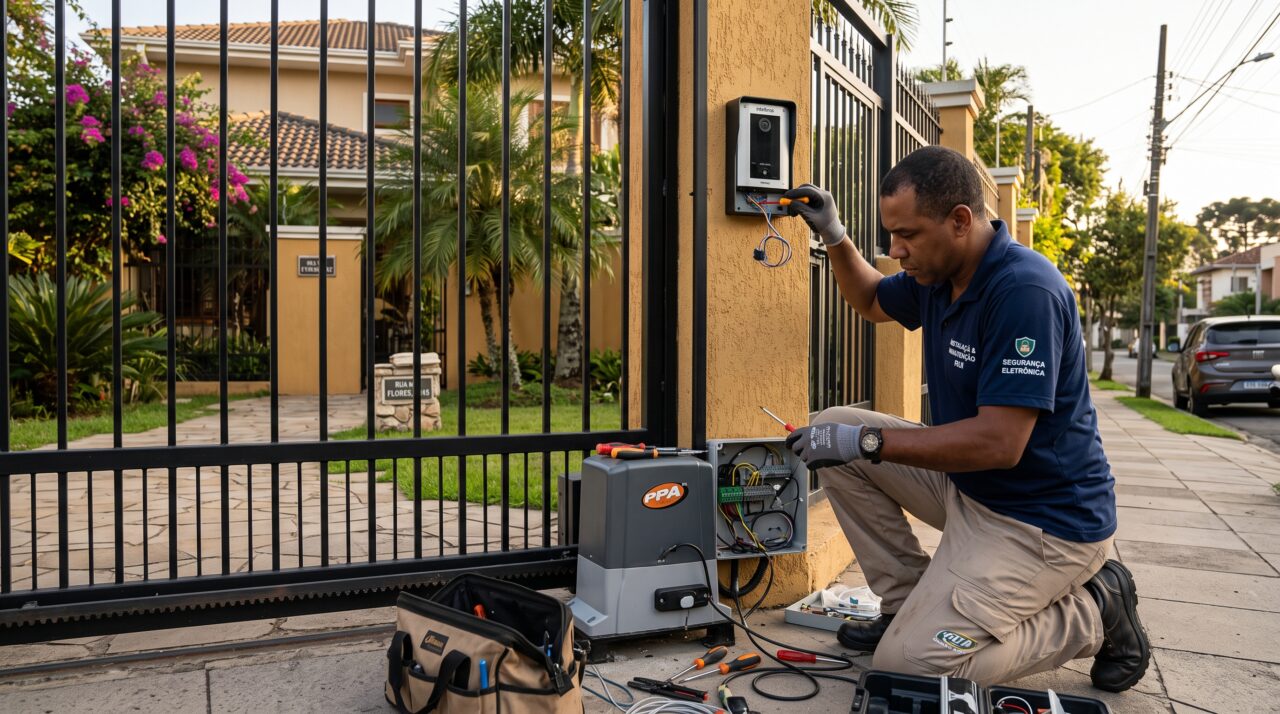 Quanto custa trocar o motor do portão e instalar um videoporteiro Wi-Fi em 2026?