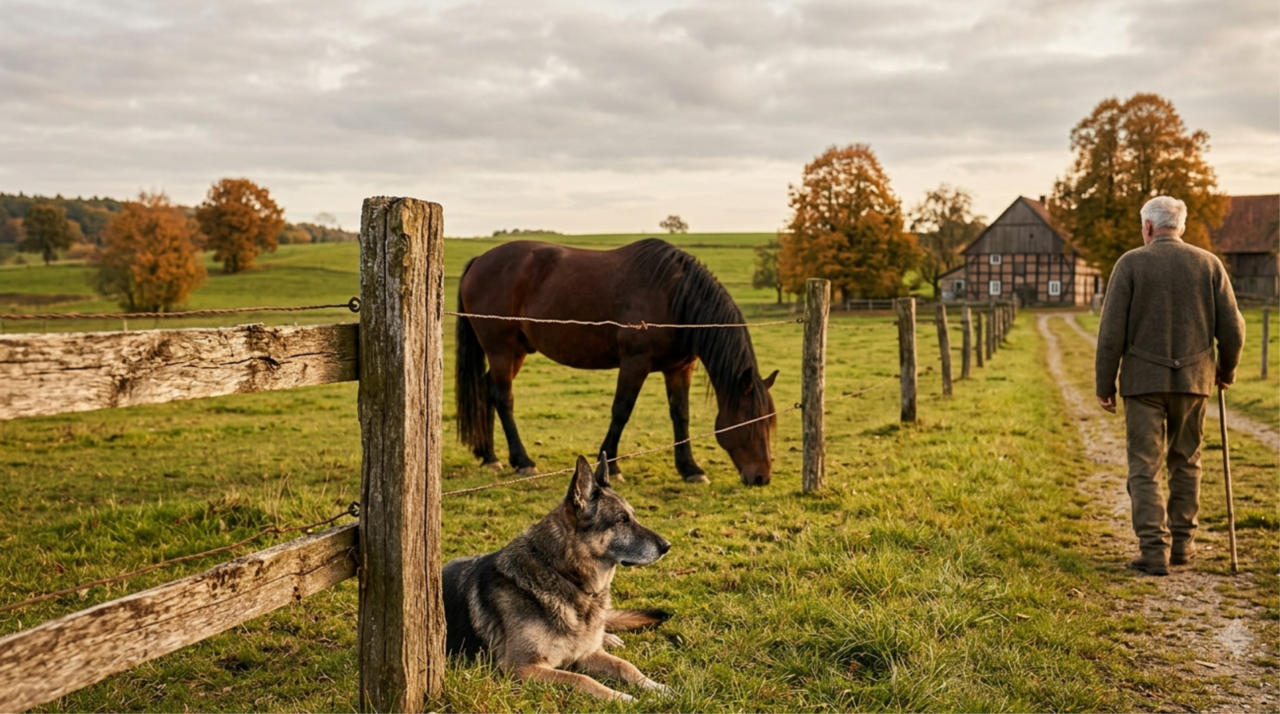 Provérbio alemão extraído de um antigo ditado: “Uma cerca dura 3 anos, um cachorro dura 3 cercas, um cavalo dura 3 cachorros e um homem dura 3 cavalos”; lições de vida sobre como nosso tempo na Terra é temporário e como devemos praticar a gratidão