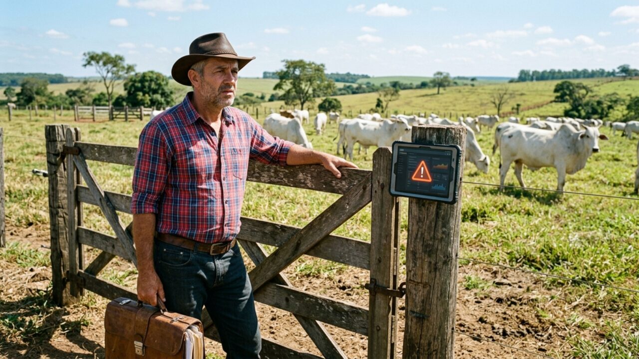 Pecuarista compra 60 cabeças de gado com nota fiscal e descobre que cadastro sanitário continua ligado à fazenda do vendedor