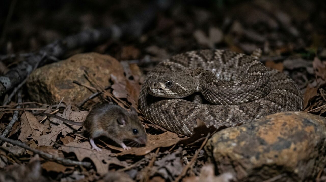 Sem perseguir a vítima por longas distâncias, esta serpente consegue detectar o calor emitido pelo corpo de pequenos animais e atacar mesmo quando praticamente não existe luz ao redor