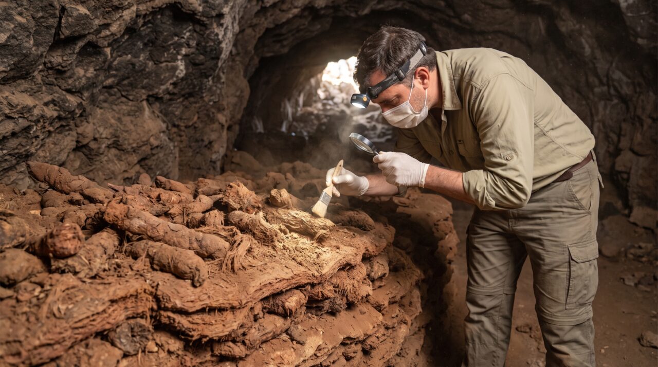 Fezes de preguiça com cerca de 11 mil anos ainda conservam cheiro no Grand Canyon porque o ar seco e estável de uma caverna desacelerou a decomposição, preservando também pelos, ossos e plantas comidas por esses animais