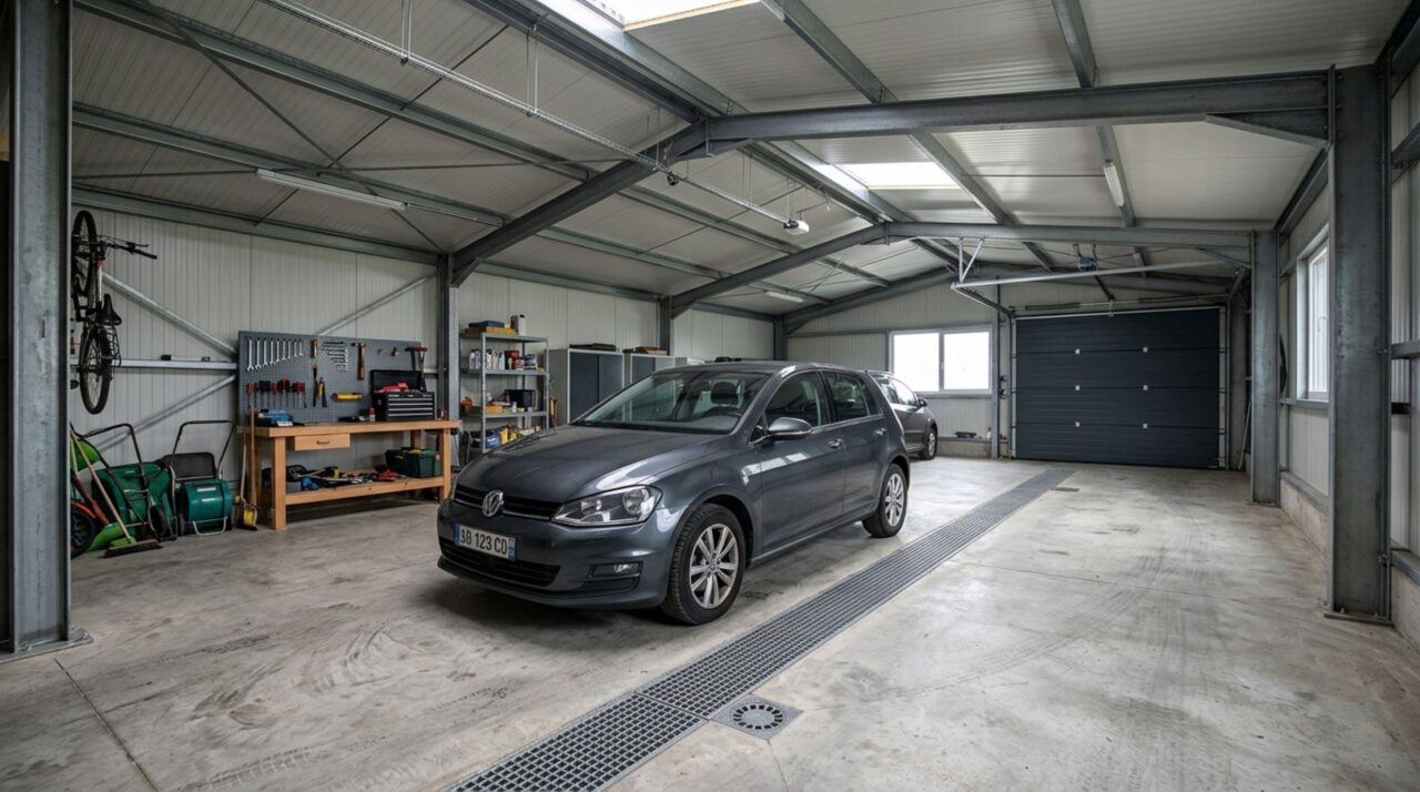 Quanto custa construir uma garagem coberta no quintal com 18 m², para proteger o carro do sol e da chuva em 2026?