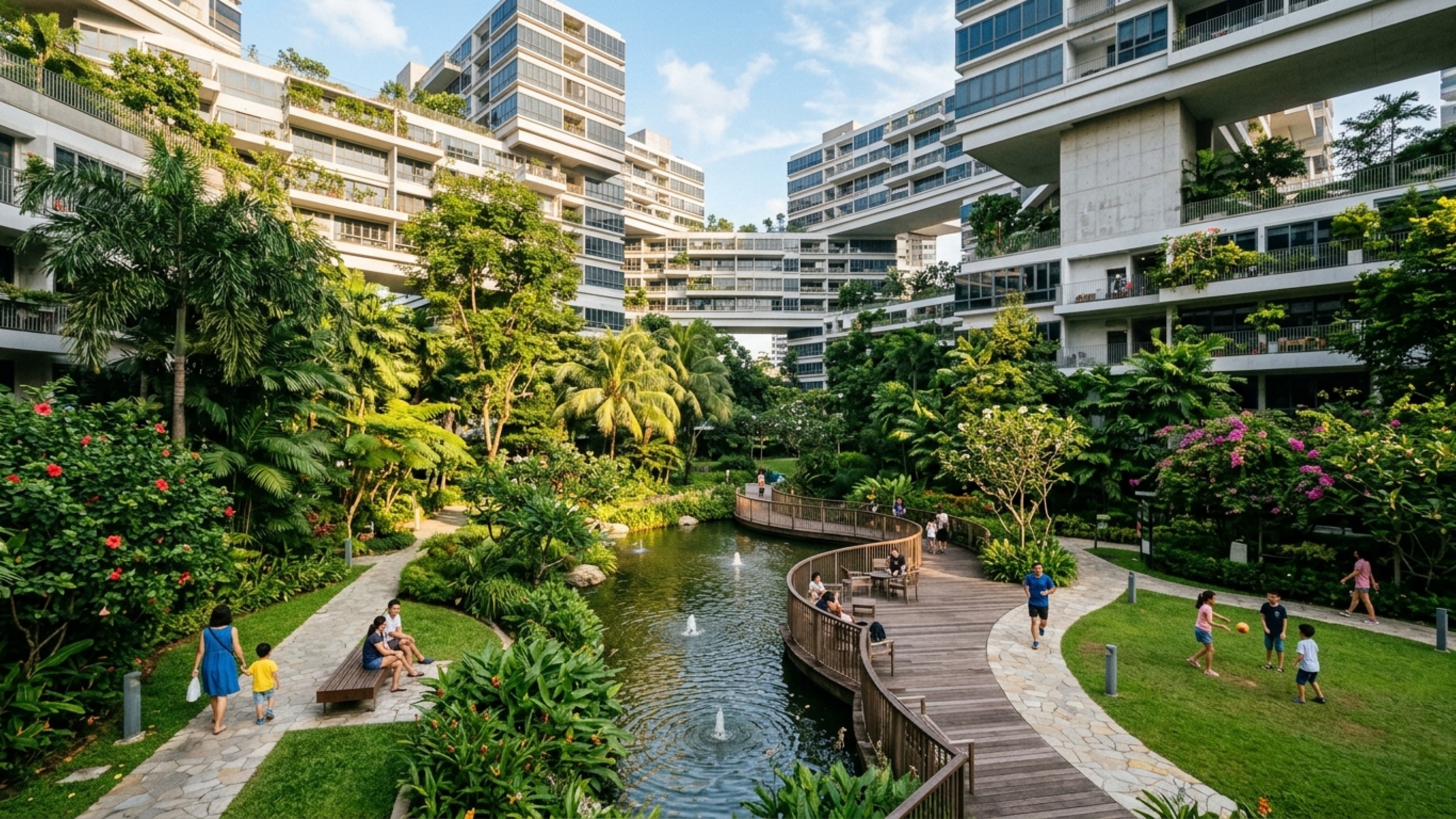 Megaprédio de 1.040 apartamentos projetado por Ole Scheeren empilha 31 blocos residenciais como peças gigantes e cria uma cidade vertical em pleno terreno de 8 hectares - QTU Questões do Universo