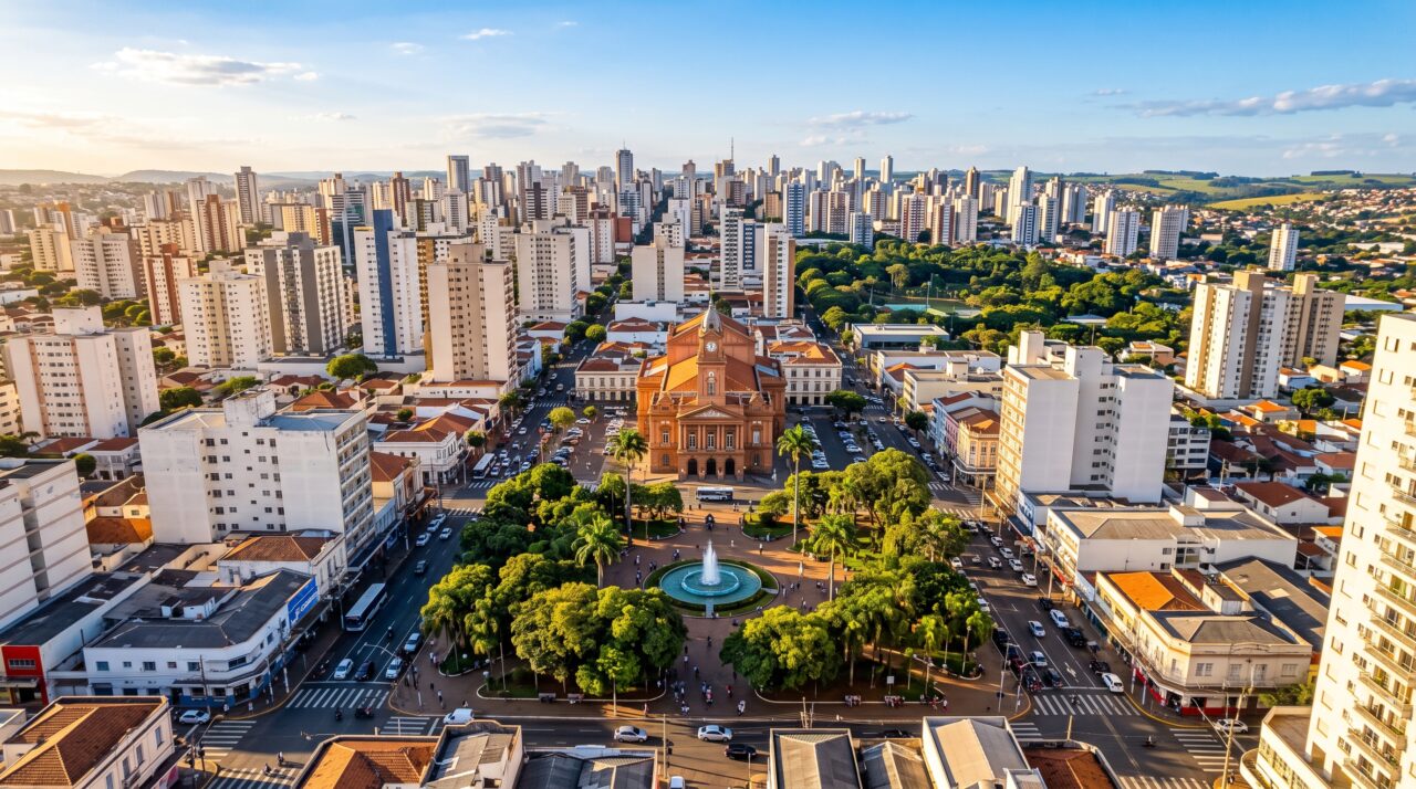 Ribeirão Preto, destacando sua qualidade de vida, polo universitário e oportunidades no setor de saúde
