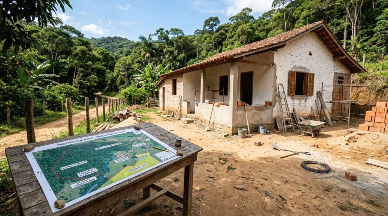 Casal compra sítio de antigo proprietário, começa uma reforma e só depois descobre que o imóvel rural deveria estar inscrito no CAR e que o cadastro reúne as áreas ambientalmente protegidas do terreno