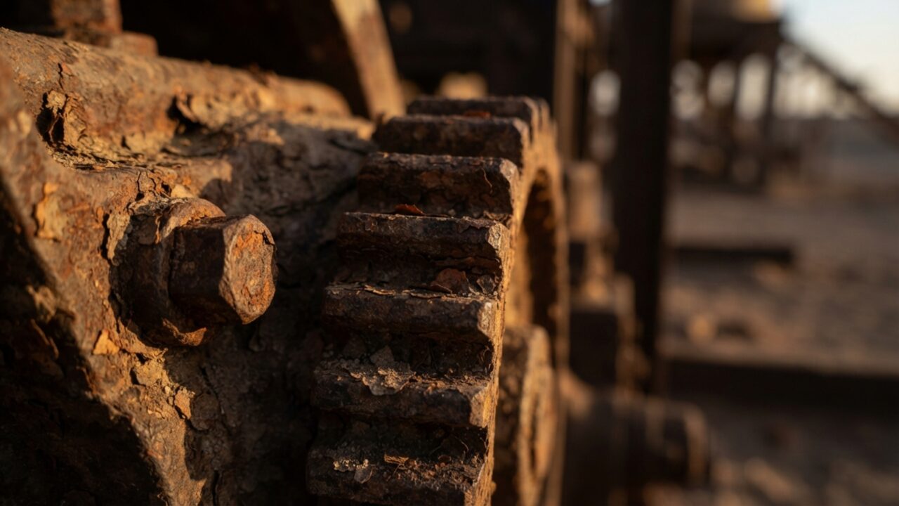 No meio de um dos desertos mais secos da Terra existe uma cidade operária abandonada com teatro, escola, casas e estruturas industriais que sobreviveram ao fim de uma indústria inteira