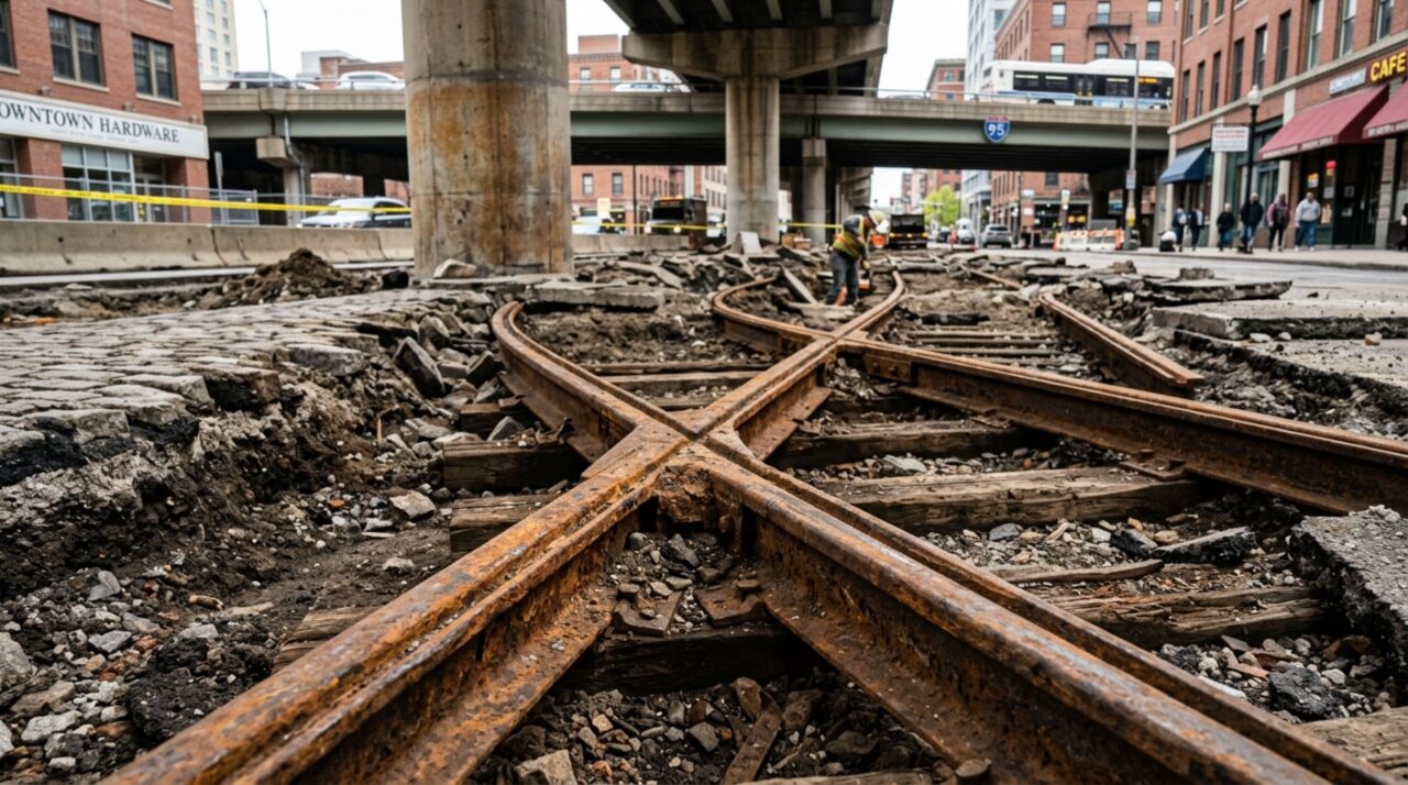 O Iphan determinou a paralisação da obra para a preservação e análise do patrimônio arqueológico urbano