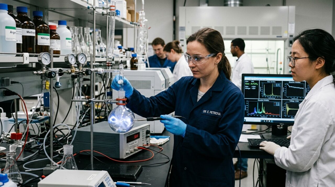 Pesquisas em laboratório demonstram como microdescargas e gases de decomposição geram emissões de luz