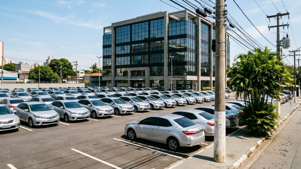 Funcionário usa carro compartilhado da empresa e descobre que recebeu os pontos de uma multa cometida no dia em que estava de folga